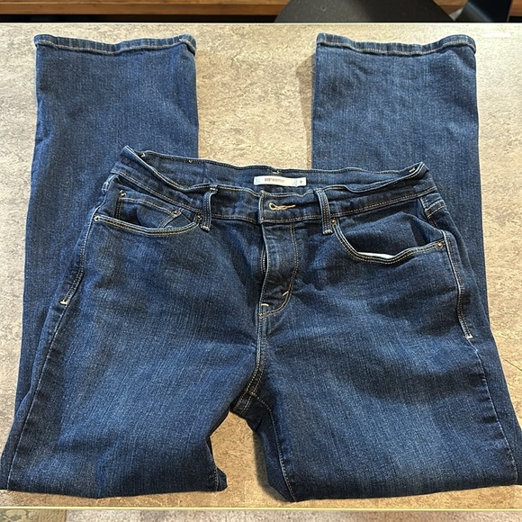 Levi's 515 Bootcut Dark Blue Jeans - Picture 2 of 6